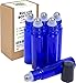 Pure Acres Farm Essential Oils Roller Bottles with Recipe eBook, 6-Pack, Cobalt Blue