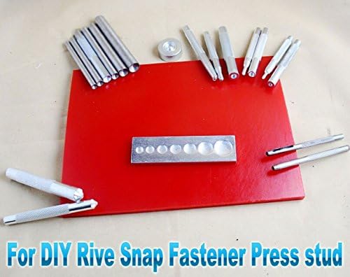bangdan Leathercraft Sewing Tool Punch Die Kit Fr Rive Snap Fastener Press Stud, 20 Stlye