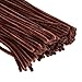 EBOOT 100 Pieces Pipe Cleaners Chenille Stem for Arts and Crafts, 6 x 300 mm (Brown)