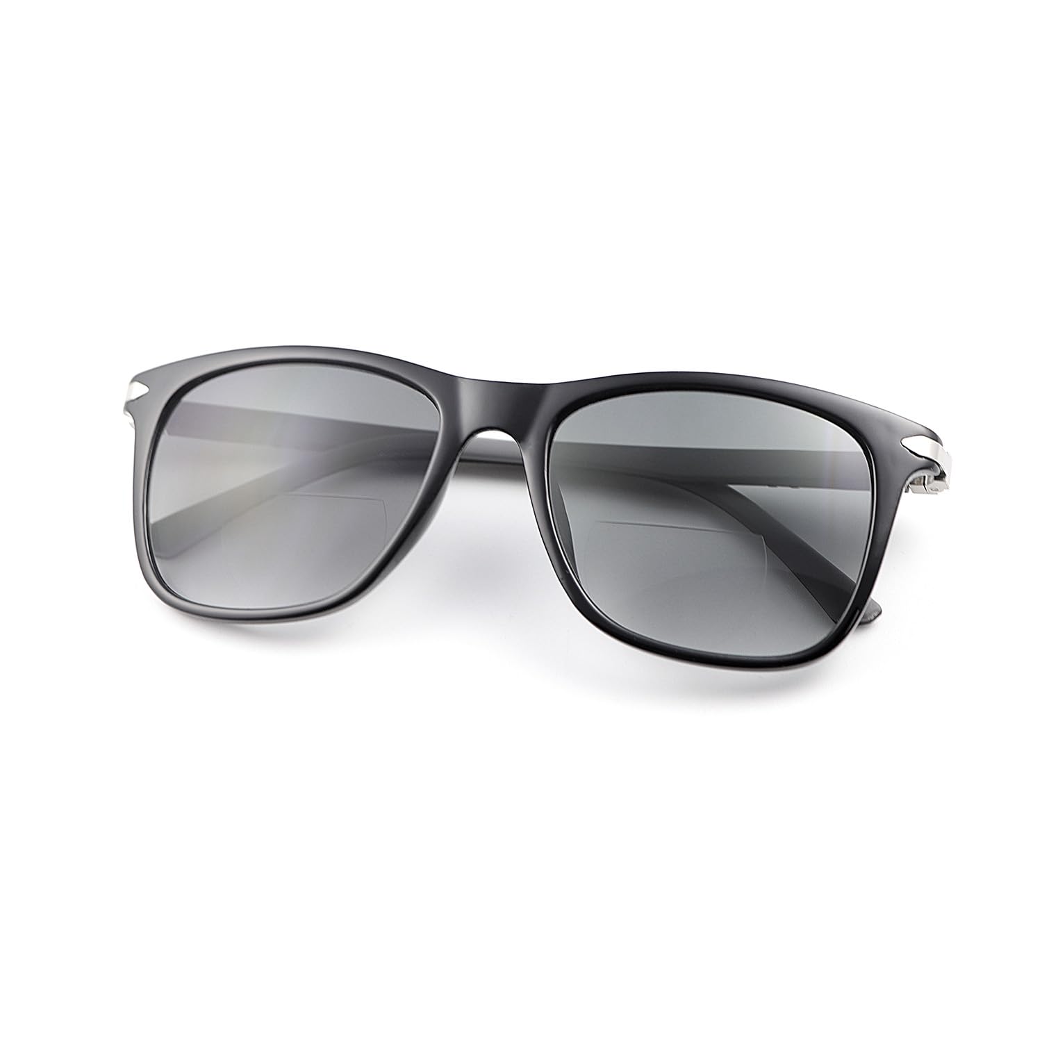 LJIMI Polarized Bifocal Reading Sunglasses for Men Women Blue Light Blocking Glasses Black Lens UV Protection Outdoor Sun Readers Lightweight Driving Eyeglasses Tinted Shades Anti Glare Eyewear 2.0