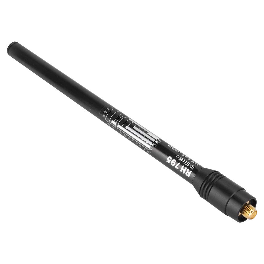 RH795 Telescopic Antenna, Stable Signal Transmission 70-1000MHz .10W SMA-J HT/Scanner Telescopic Antenna