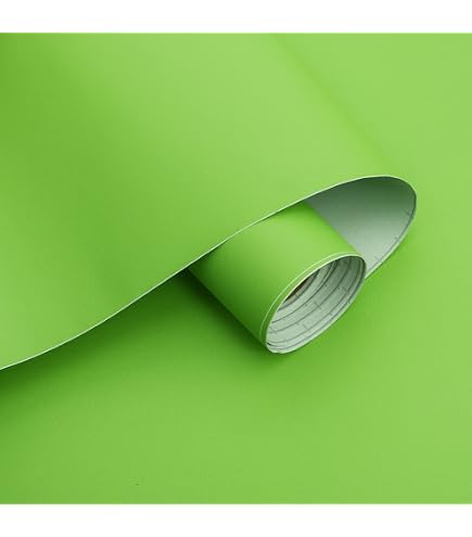 CHIHUT Sage Green Peel & Stick Wallpaper – 17.7" X 100" – Thickened, Textured, Waterproof – Self-Adhesive Removable Vinyl – For Bedroom, Cabinets, Countertops & Furniture