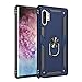DAMONDY for Galaxy Note 10 Plus Case,360 Degree Rotating Ring Armor Dual Layer Ring Kickstand Shockproof Drop Protection Compatible Magnetic Car Mount case Holder for Samsung Note 10 Plus-Blue