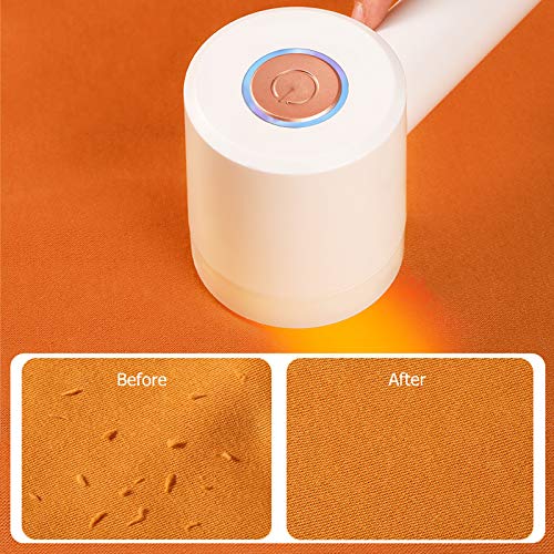 Kenpiko Lint Remover with Lint Roller for Clothes, Rechargeable Fabric Shaver, 2 in 1 Lint Shaver, Sweater Shaver Fabric Fuzz Remover with Trim and Stick Function, Sweater Pill Remover for Clothes
