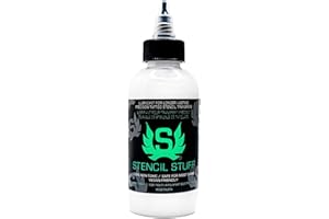 Stencil Stuff Tattoo Transfer Solution – Long-Lasting, Vegan-Friendly, Easy Application & Removal – 4 oz Bottle
