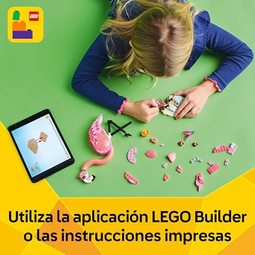 Creator 3 en 1 Fauna Salvaje: Flamenco Rosa de Juguete - Transformable en Cacatúa o Ajolote - Juego con Figuras Articuladas de Animales - Regalo de Cumpleaños para Niñas y Niños de 8+ Años 31170