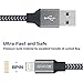 Xcords(TM) 3Pack 6FT Nylon Braided Lightning to USB Syncing and Charging Cable Data Cord Compatible with iPhone 7/ 7 Plus/ 6/ 6 Plus/ 6s/ 6s Plus/ 5/ 5s/ 5c/ SE/ iPad /iPod and More(black&charcoal)