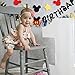 BeYumi Mickey Birthday Banner and Garland, Red Black and Yellow Party Decoration for Kids Birthday