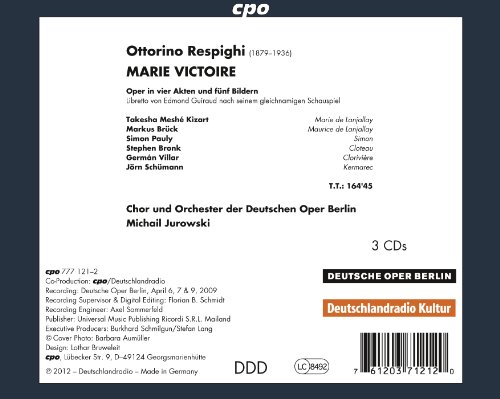 Respighi: Marie Victoire