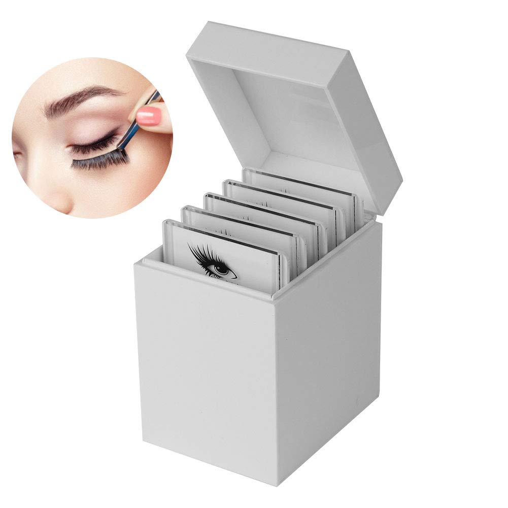 Eyelash Storage Box 5 Layers Eyelash Display Holder Acrylic Eyelash Makeup Organizer Eyelash Storage Container for Beauty Salon Personal