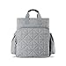 SoHo Kenneth Diaper Backpack 6Pc Set Tote Bag, Gray