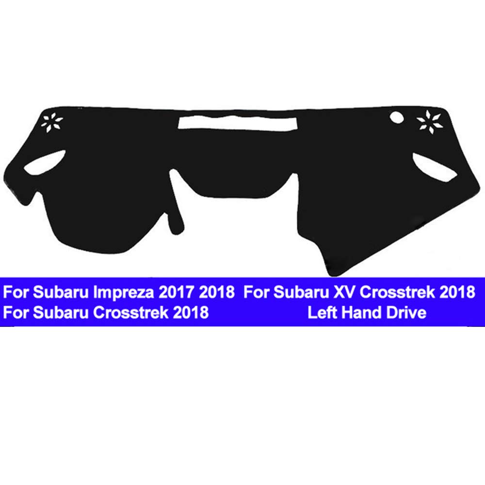 AUCD Car Dashboard Cover Dash Mat Pad Carpet Dashmat Anti-UV for Subaru Impreza 2017 2018 Subaru XV Crosstrek/Crosstrek 2018