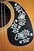Inlaystickers Oriental Flower Perfect Guitar and Bass Inlay Sticker/Decal (B-165OFS-WT)