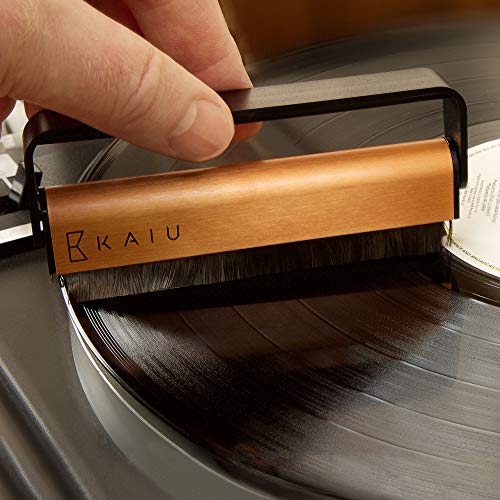 Vinyl Record Cleaning Kit by KAIU - 5-in-1 Record Cleaning Solution, Stylus Cleaner, Carbon and Velvet Brush & Microfiber Cloth â€“ Premium LP Maintenance Set to Keep Your Vinyl Records Like New