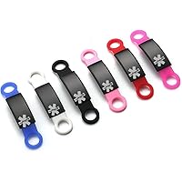 ZKXXJ Personalized Sport ID Medical Alert Bracelet for Men Women,Free Engraving Stainless Steel Sport Silicone Medical Alert