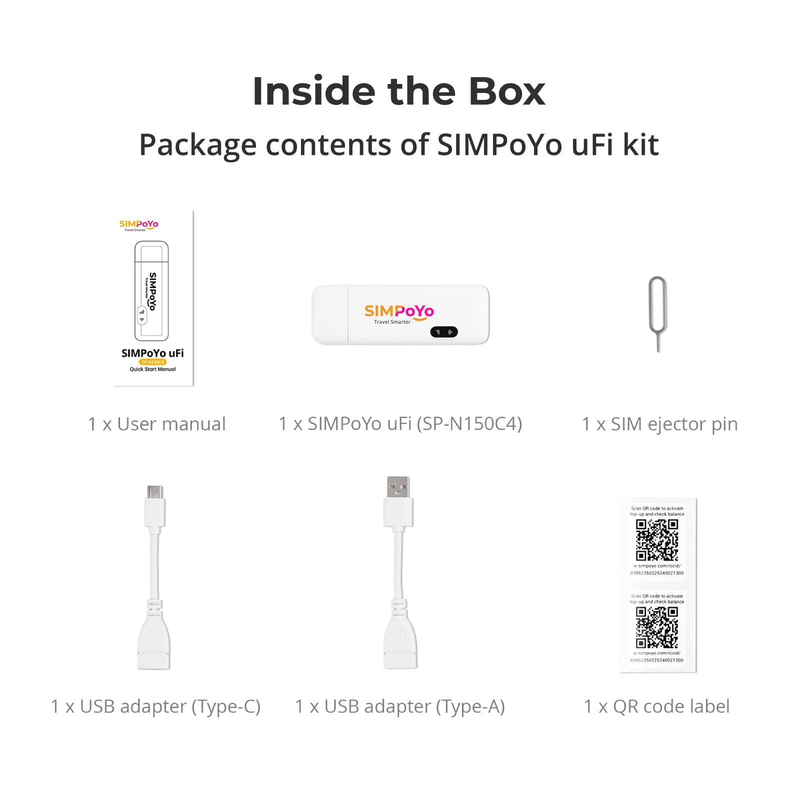 SIMPoYo USB Dongle, Wireless Network Wi-Fi Adapter, Plug and Play Wi-Fi Hotspot with 10G SIM Card for Slate 7/Beryl AX/Slate AX/Opal, 4G LTE Mobile Unlocked Modem for Desktop/Laptop/Travel/Business 7