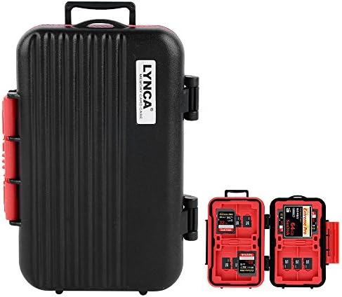 26 Slots Water Resistant Anti-shock Memory Card Carrying Case Holder Storage Organizer Protector for SD SDHC SDXC TF CF Micro SD Card - 2018 Newest Design