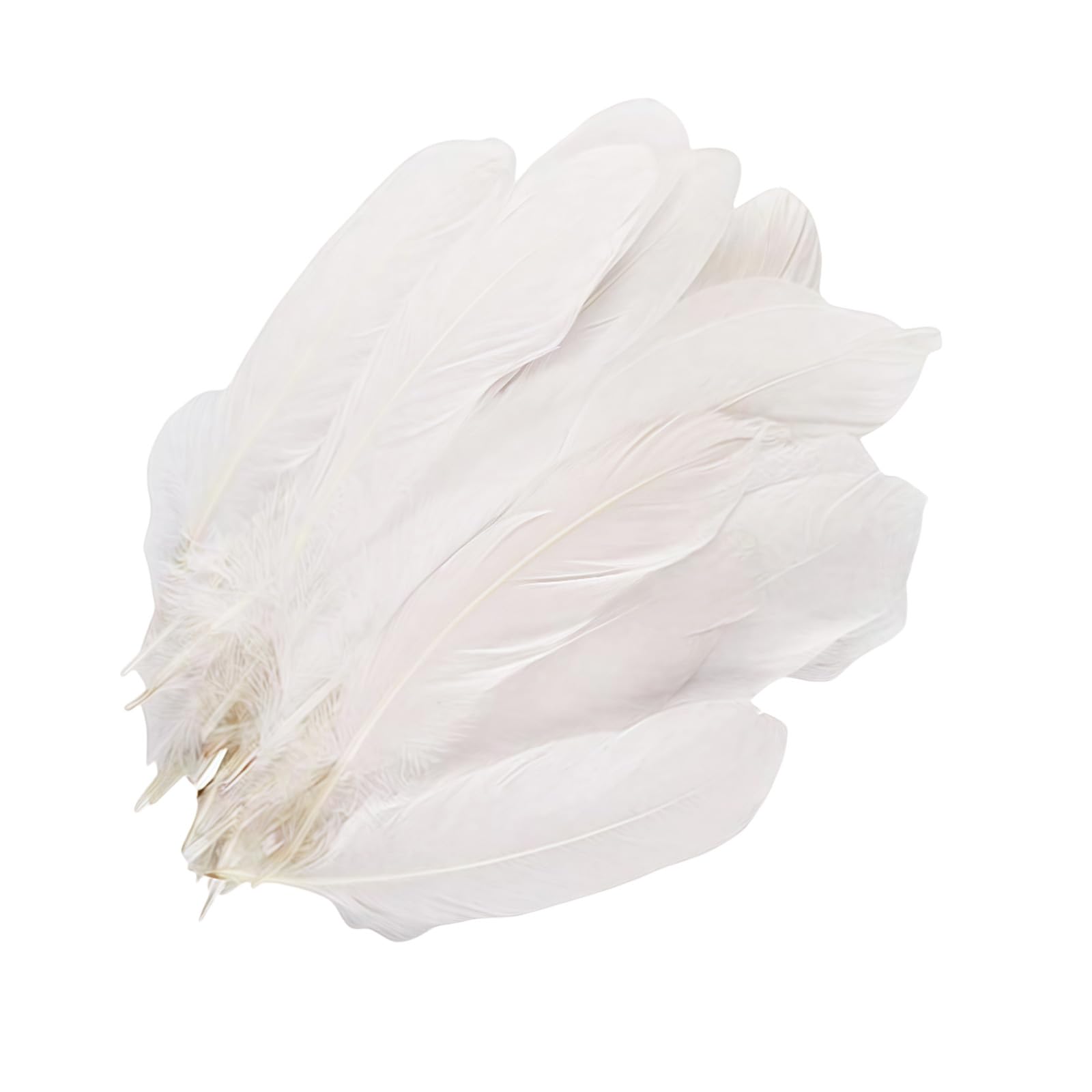 100Pcs 6-9inches White Feathers Home Wedding Birthday Xmas Party Decor Goose Feather DIY Crafts Accessories Large Feather