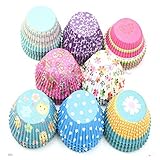 Cupcake Cases, gloednApple Mini Multi-colour Fairy Cake Cup Baking Cupcake Liners Muffin Dessert Party Wedding Color Random