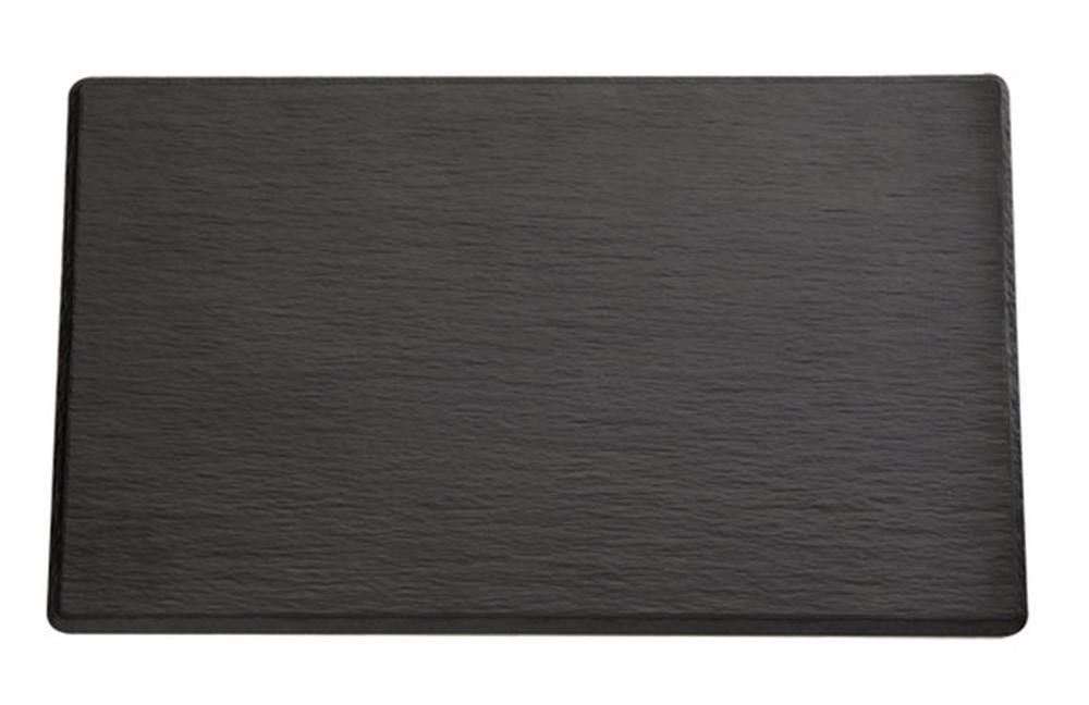 GN 2/4 tray SLATE 53 x 16,2 cm, H: 1,2 cm melamine, black