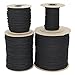 Cotton Tie Line (1/8 inch) Unglazed - SGT KNOTS - Trick Line - Multipurpose Utility Line - Polyester Core - Theatrical projects, decor, cable management, commercial uses (600 ft - Black)