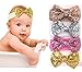 Alead Baby Girl Headbands with Bow Elastics Head Wrap Hair Accessories for Infant (color-2)