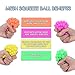 Totem World 12 Colorful Sewn Mesh Stress Balls - 2.4