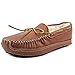 Minnetonka Men's Sheepskin Lined Moose Slipper