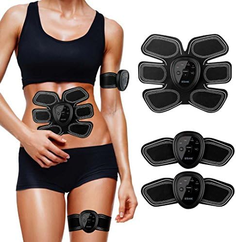 ESMK ABS Stimulator Portable Ultimate Abs Stimulator Abdominal Muscle Unisex Massage Toning Belt for Abdomen/Arm/Leg Training