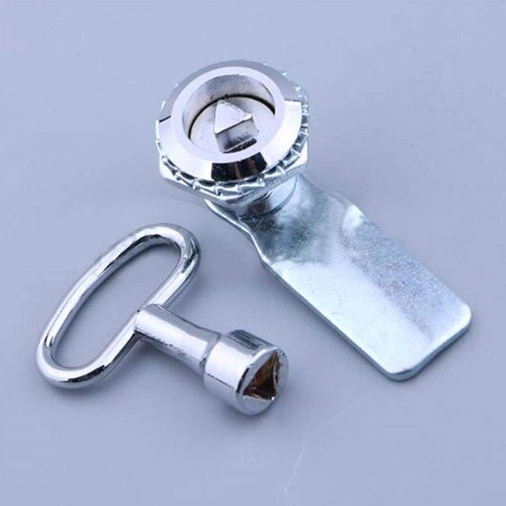 Tooloflife Gas Meter Lock Cam Lock with Triangle/S Type/Square Socket Key Zinc Alloy Metro Train Door Lock Multifunction Electric Cabinet Lock