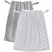 Wegreeco Reusable Diaper Pail Liner for Cloth Diaper,Laundry,Kitchen Garbage Cans(2 Pack, Chevron Grey, Grey)