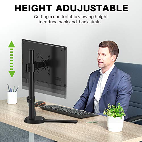 USX MOUNT Single Monitor Stand Mount, Freestanding Single Vesa Monitor