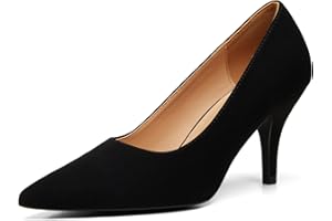 Trary Women’s Slingback Pumps, Black Heels Gold Heels Nude Pink Red Heels, Pointed Toe High Heels for Women Sexy Stiletto Heels Buckle Ankle Strap Closed Toe Pumps Office Party Prom Dress Shoes