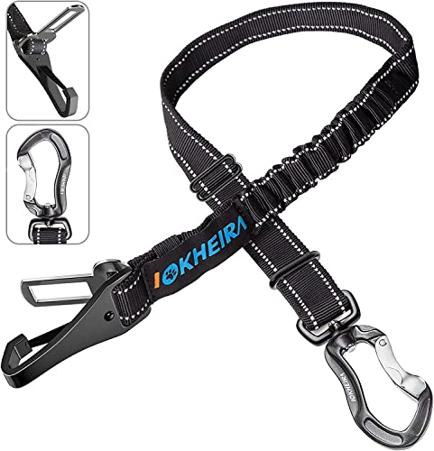 thumbnail image 2 of IOKHEIRA 3-in-1 Dog Seat Belt - Reflective Bungee Pet Safety Harness For Car Travel 2 of 10