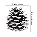 Supla 30 Pcs Assorted Natural Pine Cones Frosted Gold Red Pine Cones Ornaments Dried Real Preserved Pine Cones 2