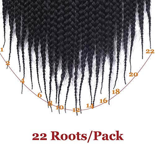 8pcs Box Braid Crochet Hair 16 Inches Crochet Box Braiding