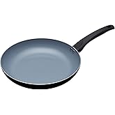 MasterClass Eco Induction Frying Pan with Healthier Ceramic Chemical Free Non Stick, Aluminium/Iron, Black/Blue, 28 cm