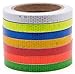 Starrey Fluorescent yellow Reflective Tape Self Adhesive Warning Tape 1/2IN x 30 FT Outdoor HoneyComb Reflective Safety Tape-school bus stickers Conspicuity Solid Color Design