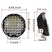 Lumitek 2x 185w 9 Inch Headlamp Lamp Black Round 5W CREE LEDS Spot Beam Work Light Slim Off Road Light Bar Fog Light Driving Light Roof Bar Bumper for SUV Boat 4x4