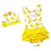 LOSORN ZPY Toddler Baby Girl Swimsuit Kid Girl One Piece Swimwear Cute Swim Dress S Yellow