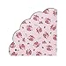 Talking Tables Truly Scrumptious Scalloped Floral Paper Table Napkins for a Tea Party, Pink (40 Pack)