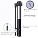 COM4SPORT Mini Bike Pump with Pressure Gauge, 210 PSI Premium CNC Aluminum Mini Portable Air Bike Pump with Hose & Frame Mount Kit Fits Presta & Schrader for All On & Off Road Tires