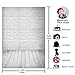 Funnytree 3x5ft Vinyl Photography Background Backdrops Pure White Brick Wall Board Child Baby Shower Photo Studio Prop Photobooth Photoshoot