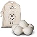 Wool Dryer Balls, Super-Premium Laundry Clothes Dryer Balls, New Zealand Merino Wool, 6-Pack, Natural Organic Fabric Softener | by Mad River Collective