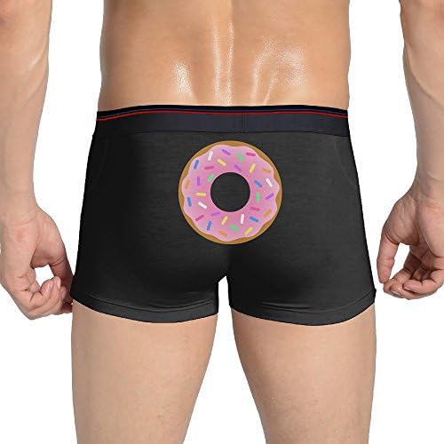 Cartoon Donuts Men Breathable Boxer Brief Underwear Cotton Medium