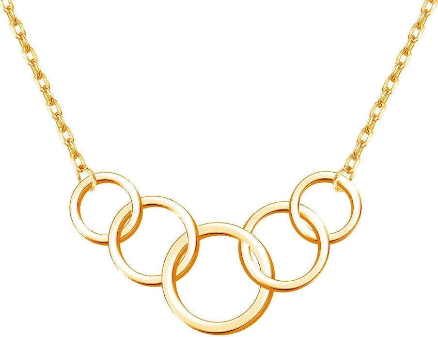 Two interlocking circles necklace meaning