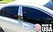 Made in USA! Fit 2008-2012 Chevrolet Malibu Stainless Steel Door Pillar Posts Chrome Cover Window Trim-4pc
