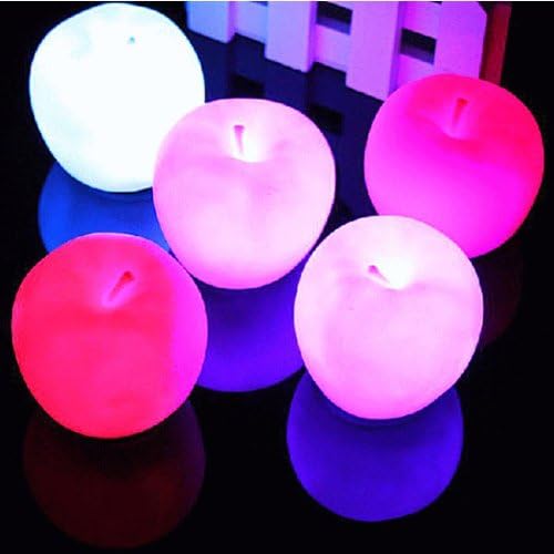 10PCS Decorative Apple Shaped LED Night Light Christmas Ornamen