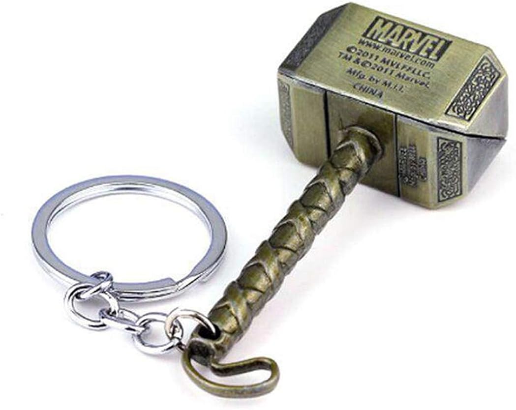 Thor's Hammer Keychain Metal Alloy Marvel Superhero Movie Key Chain U.S