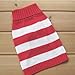 Turtleneck Stripes Pro Pet Clothes Dog Wool Classic Sweaters (Red &White Stripe, S)